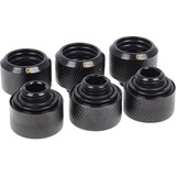 Alphacool 8748643 Accesorios y piezas de sistemas de refrigeración para ordenadores, Juego de tornillos negro, Latón, Negro, 1/4", Macho/Hembra, 18 mm, 2,1 cm