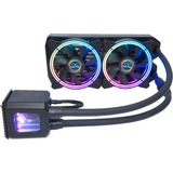 Alphacool Eisbaer Aurora 240 Procesador Sistema de refrigeración líquida todo en uno 12 cm Negro 1 pieza(s), Refrigeración por agua negro, Sistema de refrigeración líquida todo en uno, 12 cm, 10,49 m³/h, Negro