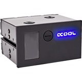 Alphacool Eisfach Accesorios y piezas de sistemas de refrigeración para ordenadores, Depósito de expansión negro, Cristal acrílico, Aluminio, Nylon, Polioximetileno (POM), Negro, 148 mm, 132 mm, 84,5 mm, 1 pieza(s)