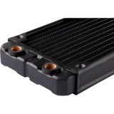 Corsair CX-9030001-WW accesorio o pieza de sistema de refrigeración para ordenador Bloque de radiador negro, Bloque de radiador, Latón, Cobre, Negro, 1/4", 60 °C, 160 mm