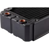 Corsair CX-9030004-WW accesorio o pieza de sistema de refrigeración para ordenador Bloque de radiador negro, Bloque de radiador, Latón, Cobre, Negro, 1/4", 60 °C, 275 mm