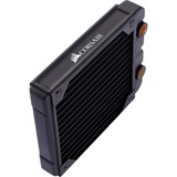 Corsair CX-9031001-WW accesorio o pieza de sistema de refrigeración para ordenador Bloque de radiador negro, Bloque de radiador, Latón, Cobre, Negro, 1/4", 60 °C, 170 mm