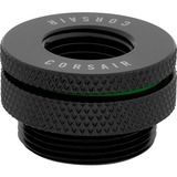 Corsair CX-9055018-WW accesorio o pieza de sistema de refrigeración para ordenador Racor, Tapas negro, Racor, Latón, Negro, 1/4", Líquido