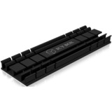 ICY BOX IB-M2HS-701 M.2 NVMe SSD Disipador térmico/Radiador Negro 1 pieza(s), Cuerpo de refrigeración negro, Disipador térmico/Radiador, Negro