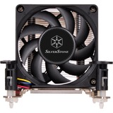 SilverStone AR10-115XP ventilador de PC Procesador Enfriador, Disipador de CPU plateado/Negro, Procesador, Enfriador, LGA 1150 (Zócalo H3), 7 cm, 500 RPM, 4000 RPM