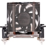 SilverStone AR10-115XP ventilador de PC Procesador Enfriador, Disipador de CPU plateado/Negro, Procesador, Enfriador, LGA 1150 (Zócalo H3), 7 cm, 500 RPM, 4000 RPM