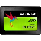 ADATA Ultimate SU650 2.5" 240 GB Serial ATA III SLC, Unidad de estado sólido negro, 240 GB, 2.5", 6 Gbit/s