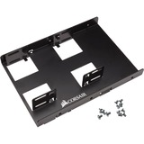 Corsair CSSD-BRKT2 panel bahía disco duro 8,89 cm (3.5") Panel de instalación Negro, Bastidor de instalación negro, 8,89 cm (3.5"), Panel de instalación, 2.5", Negro, Aluminio, 101,6 mm