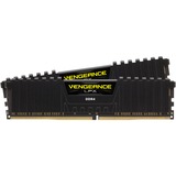 Corsair DIMM 16GB DDR4-3000 Kit, Memoria RAM negro, CMK16GX4M2B3000C15, Vengeance