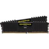 Corsair DIMM 16GB DDR4-3200 Kit, Memoria RAM negro, 2x8GB, CMK16GX4M2B3200C16, Vengeance LPX