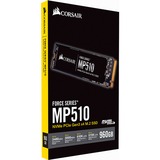 Corsair MP510 M.2 960 GB PCI Express 3.0 3D TLC NAND NVMe, Unidad de estado sólido negro, 960 GB, M.2, 3480 MB/s