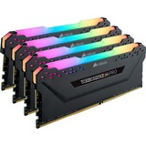 Corsair Vengeance CMW32GX4M4C3600C18 módulo de memoria 32 GB 4 x 8 GB DDR4 3600 MHz, Memoria RAM negro, 32 GB, 4 x 8 GB, DDR4, 3600 MHz, 288-pin DIMM, Negro