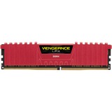 Corsair Vengeance LPX DDR4 3200MHz 16GB módulo de memoria, Memoria RAM rojo, 16 GB, 2 x 8 GB, DDR4, 3200 MHz, 288-pin DIMM, Rojo