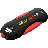 Corsair Voyager GT unidad flash USB 128 GB USB tipo A 3.2 Gen 1 (3.1 Gen 1) Negro, Rojo, Lápiz USB negro/Rojo, 128 GB, USB tipo A, 3.2 Gen 1 (3.1 Gen 1), 390 MB/s, Tapa, Negro, Rojo