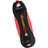 Corsair Voyager GT unidad flash USB 128 GB USB tipo A 3.2 Gen 1 (3.1 Gen 1) Negro, Rojo, Lápiz USB negro/Rojo, 128 GB, USB tipo A, 3.2 Gen 1 (3.1 Gen 1), 390 MB/s, Tapa, Negro, Rojo