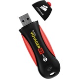 Corsair Voyager GT unidad flash USB 256 GB USB tipo A 3.2 Gen 1 (3.1 Gen 1) Negro, Rojo, Lápiz USB negro/Rojo, 256 GB, USB tipo A, 3.2 Gen 1 (3.1 Gen 1), 390 MB/s, Tapa, Negro, Rojo