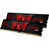 G.Skill Aegis DDR4 módulo de memoria 32 GB 2 x 16 GB 3000 MHz, Memoria RAM negro, 32 GB, 2 x 16 GB, DDR4, 3000 MHz, 288-pin DIMM