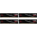 G.Skill F4-2400C15Q-64GFT módulo de memoria 64 GB 4 x 16 GB DDR4 2400 MHz, Memoria RAM negro, 64 GB, 4 x 16 GB, DDR4, 2400 MHz, 288-pin DIMM, Negro, Rojo