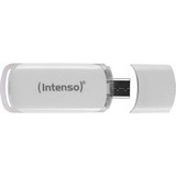 Intenso Flash Line unidad flash USB 32 GB USB Tipo C 3.2 Gen 1 (3.1 Gen 1) Blanco, Lápiz USB blanco, 32 GB, USB Tipo C, 3.2 Gen 1 (3.1 Gen 1), 70 MB/s, Tapa, Blanco