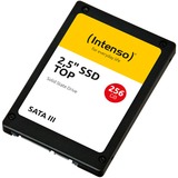 Intenso Top 2.5" 256 GB Serial ATA III MLC, Unidad de estado sólido negro, 256 GB, 2.5", 520 MB/s, 6 Gbit/s, A granel