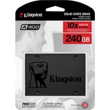 Kingston A400 240 GB 2.5" Serial ATA III TLC, Unidad de estado sólido 240 GB, 2.5", 500 MB/s, 6 Gbit/s
