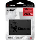 Kingston A400 2.5" 240 GB Serial ATA III TLC, Unidad de estado sólido 240 GB, 2.5", 500 MB/s, 6 Gbit/s