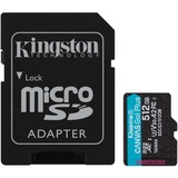 Kingston Canvas Go! Plus 512 GB MicroSD UHS-I Clase 10, Tarjeta de memoria negro, 512 GB, MicroSD, Clase 10, UHS-I, 170 MB/s, 90 MB/s