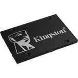 Kingston Disco SSD KC600 SATA3 2,5" de 1024 G, Unidad de estado sólido negro, 5" de 1024 G, 1 TB, 2.5", 550 MB/s, 6 Gbit/s