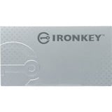 Kingston IronKey 128GB Basic S1000 Encrypted USB 3.0 FIPS 140-2 Level 3, Lápiz USB 128 GB, USB tipo A, 3.2 Gen 1 (3.1 Gen 1), 230 MB/s, Tapa, Plata