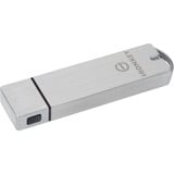 Kingston IronKey 16GB Basic S1000 Encrypted USB 3.0 FIPS 140-2 Level 3, Lápiz USB 16 GB, USB tipo A, 3.2 Gen 1 (3.1 Gen 1), 180 MB/s, Tapa, Plata