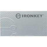 Kingston IronKey 8GB Basic S1000 Encrypted USB 3.0 FIPS 140-2 Level 3, Lápiz USB 8 GB, USB tipo A, 3.2 Gen 1 (3.1 Gen 1), 180 MB/s, Tapa, Plata