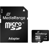 MediaRange 4 GB microSDHC, Tarjeta de memoria negro