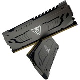 Patriot Viper Steel PVS464G360C8K módulo de memoria 64 GB 2 x 32 GB DDR4 3600 MHz, Memoria RAM gris, 64 GB, 2 x 32 GB, DDR4, 3600 MHz, 288-pin DIMM