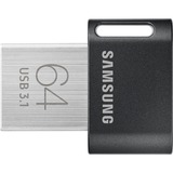 Samsung MUF-64AB unidad flash USB 64 GB USB tipo A 3.2 Gen 1 (3.1 Gen 1) Gris, Plata, Lápiz USB negro, 64 GB, USB tipo A, 3.2 Gen 1 (3.1 Gen 1), 300 MB/s, Sin tapa, Gris, Plata