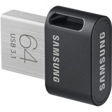 Samsung MUF-64AB unidad flash USB 64 GB USB tipo A 3.2 Gen 1 (3.1 Gen 1) Gris, Plata, Lápiz USB negro, 64 GB, USB tipo A, 3.2 Gen 1 (3.1 Gen 1), 300 MB/s, Sin tapa, Gris, Plata