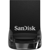 SanDisk Ultra Fit unidad flash USB 512 GB USB tipo A 3.2 Gen 1 (3.1 Gen 1) Negro, Lápiz USB negro, 512 GB, USB tipo A, 3.2 Gen 1 (3.1 Gen 1), 130 MB/s, Sin tapa, Negro