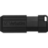 Verbatim PinStripe 3.0 - Unidad USB 3.0 de 16 GB  - Negro, Lápiz USB negro, 16 GB, USB tipo A, 3.2 Gen 1 (3.1 Gen 1), Deslizar, 7 g, Negro