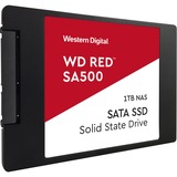 WD Red SA500 2.5" 1000 GB Serial ATA III 3D NAND, Unidad de estado sólido 1000 GB, 2.5", 530 MB/s, 6 Gbit/s