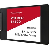 WD Red SA500 2.5" 1000 GB Serial ATA III 3D NAND, Unidad de estado sólido 1000 GB, 2.5", 530 MB/s, 6 Gbit/s