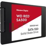 WD Red SA500 2.5" 500 GB Serial ATA III 3D NAND, Unidad de estado sólido 500 GB, 2.5", 560 MB/s, 6 Gbit/s