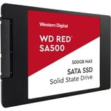 WD Red SA500 2.5" 500 GB Serial ATA III 3D NAND, Unidad de estado sólido 500 GB, 2.5", 560 MB/s, 6 Gbit/s