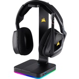 Corsair ST100 RGB Premium Auriculares Negro, Soporte negro, Auriculares, Interior, Negro