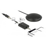 DeLOCK 65873 micrófono Negro Micrófono de superficie para mesa negro, Micrófono de superficie para mesa, -32 dB, 100 - 10000 Hz, 2200 Ω, Omnidireccional, Alámbrico