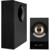 Logitech 980-001054 conjunto de altavoces 60 W Universal Negro 2.1 canales 15 W, Altavoces de PC negro, 2.1 canales, 60 W, Universal, Negro, 120 W, Alámbrico
