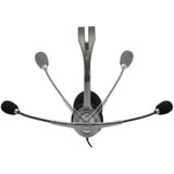 Logitech 981-000593 auricular y casco Auriculares Alámbrico Diadema Oficina/Centro de llamadas Negro, Auriculares con micrófono gris, Alámbrico, Oficina/Centro de llamadas, 20 - 20000 Hz, 74 g, Auriculares, Negro