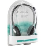 Logitech 981-000593 auricular y casco Auriculares Alámbrico Diadema Oficina/Centro de llamadas Negro, Auriculares con micrófono gris, Alámbrico, Oficina/Centro de llamadas, 20 - 20000 Hz, 74 g, Auriculares, Negro