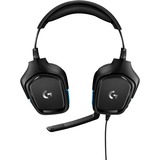 Logitech G432 Auriculares Diadema Conector de 3,5 mm Negro, Azul, Auriculares para gaming negro/Azul, Auriculares, Diadema, Juego, Negro, Azul, Binaural, Alámbrico