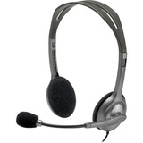 Logitech H111 Auriculares Alámbrico Diadema Oficina/Centro de llamadas Gris, Auriculares con micrófono gris, Alámbrico, Oficina/Centro de llamadas, 20 - 20000 Hz, 74 g, Auriculares, Gris