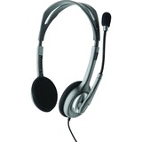 Logitech LGT-H110 Auriculares y Cascos, Auriculares con micrófono plateado/Gris, Alámbrico, Oficina/Centro de llamadas, 20 - 20000 Hz, 74 g, Auriculares, Negro, Plata, Minorista