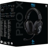 Logitech Pro X Auriculares Diadema Negro, Auriculares para gaming negro, Auriculares, Diadema, Juego, Negro, Binaural, Giratorio